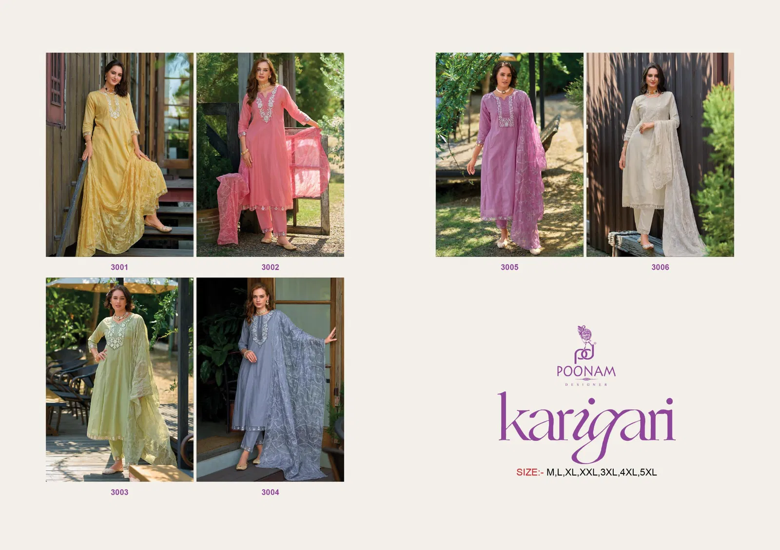 Karigari By Poonam Pure Cotton Kurti With Bottom Dupatta Orders In India